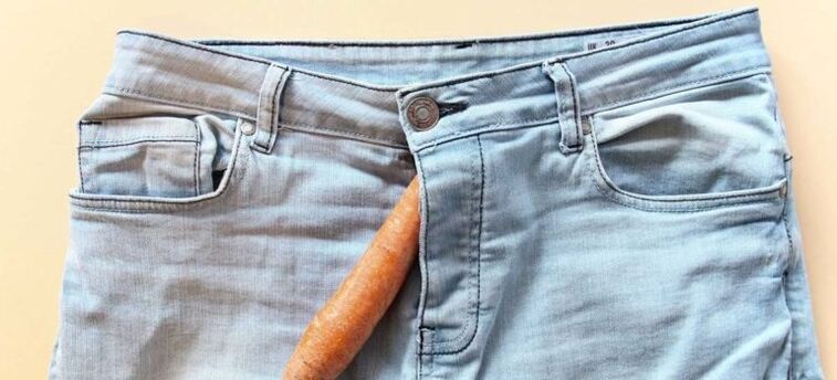 Carrot symbolizes penis enlargement with soda