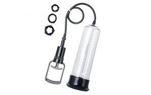Vacuum pump for penis enlargement